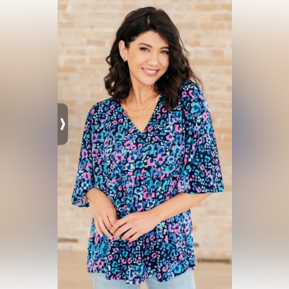 Dear Scarlett Multicolor Empire Top